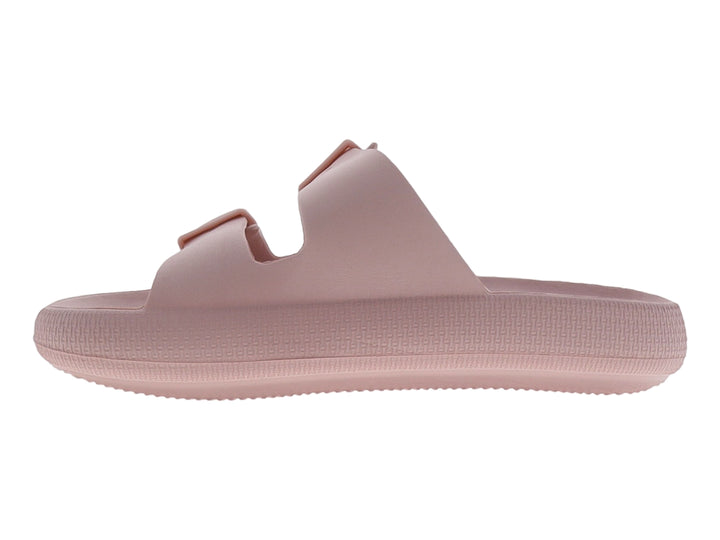 Sandalia MAFUNKKAS de color rosa con dos correas ajustables mediante hebillas y suela de plataforma texturizada.