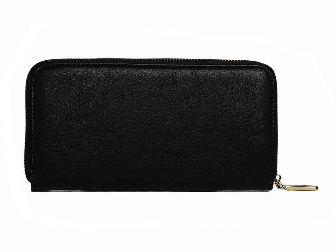 Cartera MM Bolsas Corrugado Negro para Mujer