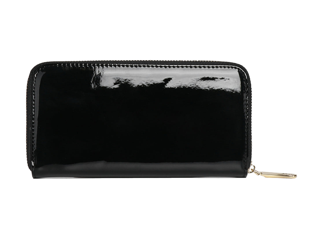 Cartera MM Bolsas de Charol Negro para Mujer