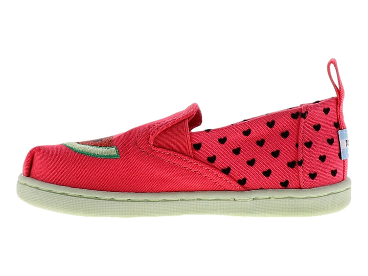 Tenis TOMS Rosa con Estampado de Sandía para Niña