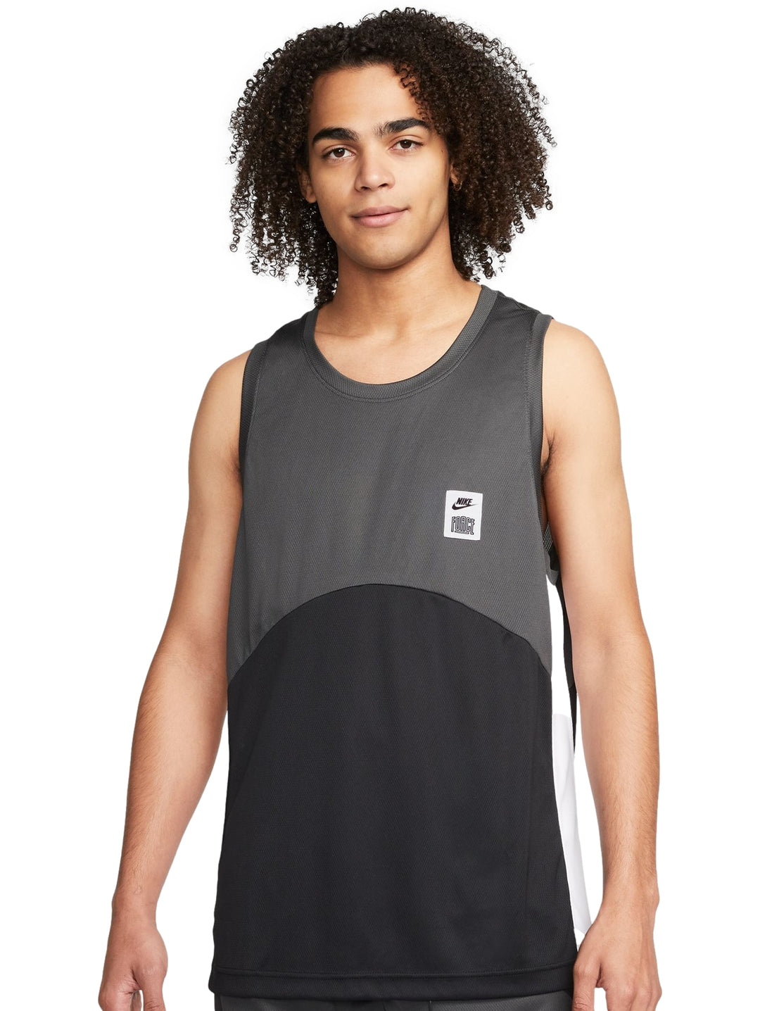 Playera Nike Starting5 Gris Oscuro y Negro para Hombre