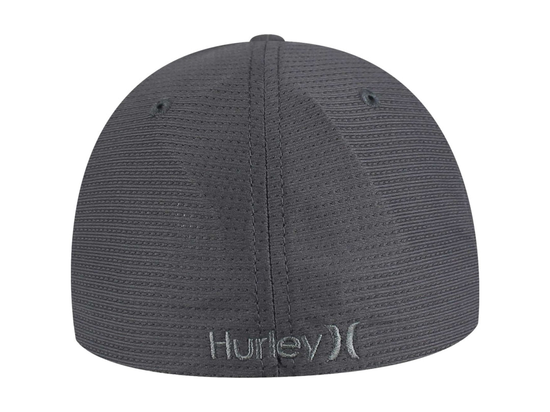 Gorra deportiva Hurley color stone con logotipo frontal y visera curva.