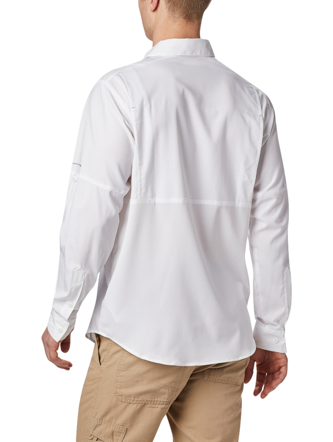 Camisa Columbia Silver Ridge Lite Manga Larga Blanca