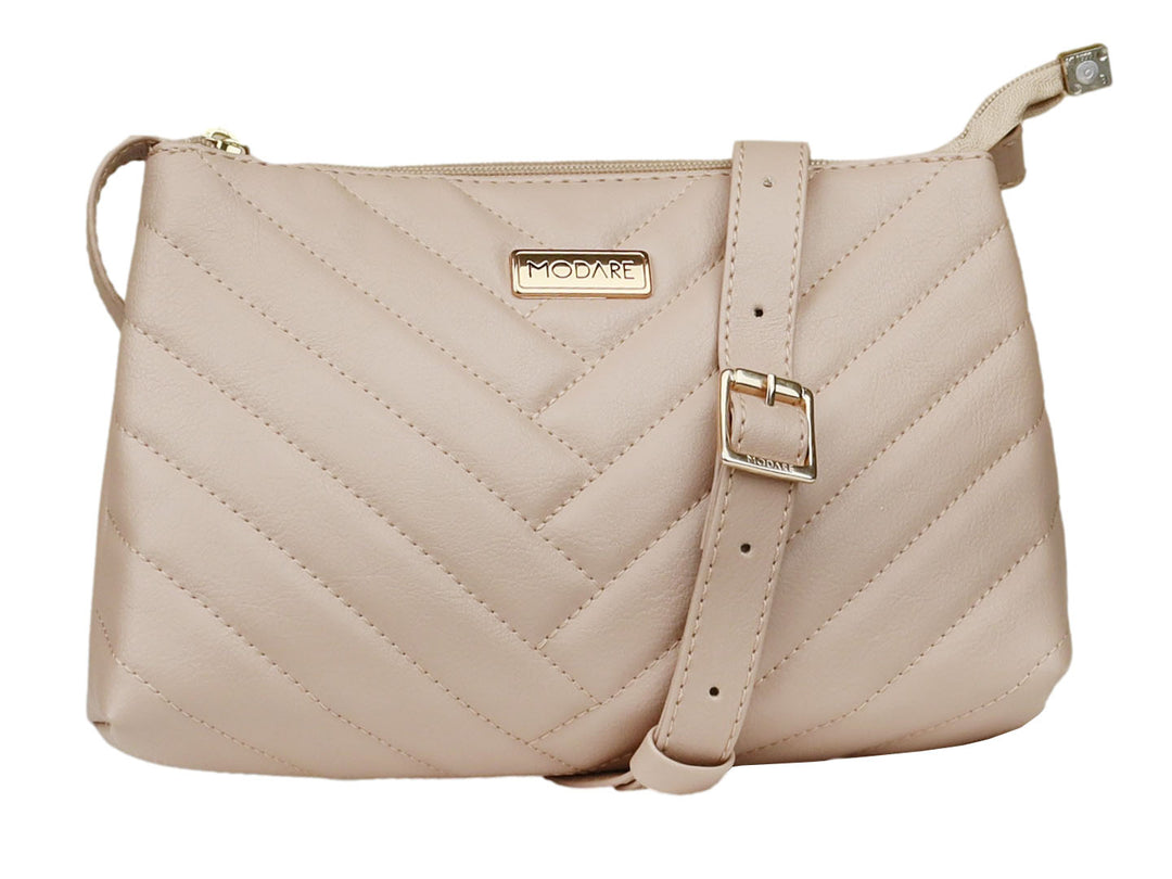 Bolso Modare Acolchado Beige para Mujer