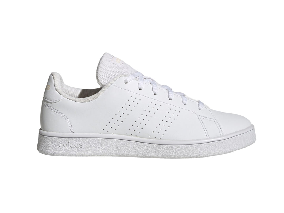 Tenis Adidas Advantage Base Blanco y Naranja para Mujer