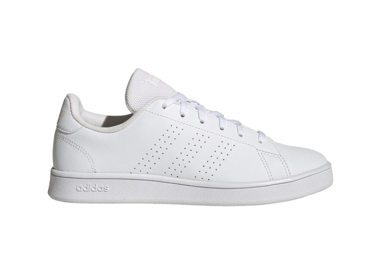 Tenis Adidas Advantage Base Blanco y Naranja para Mujer