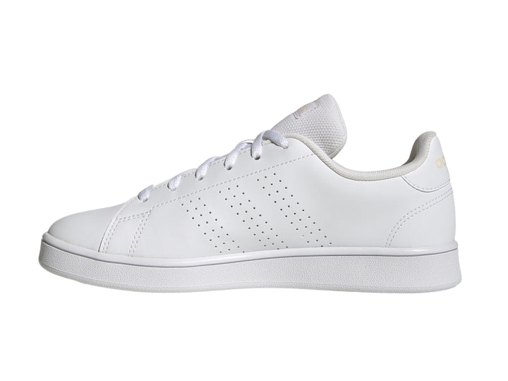 Tenis Adidas Advantage Base Blanco y Naranja para Mujer