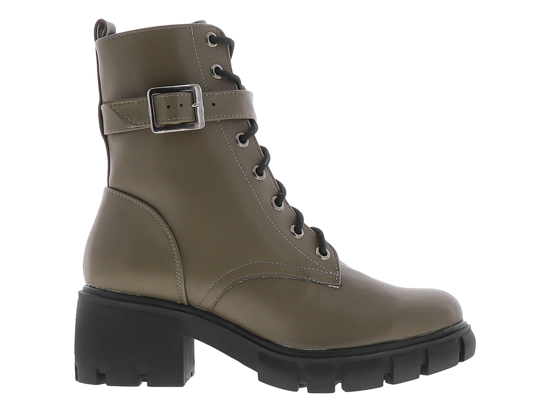 Botines Forever 21 Combat Verde para Mujer