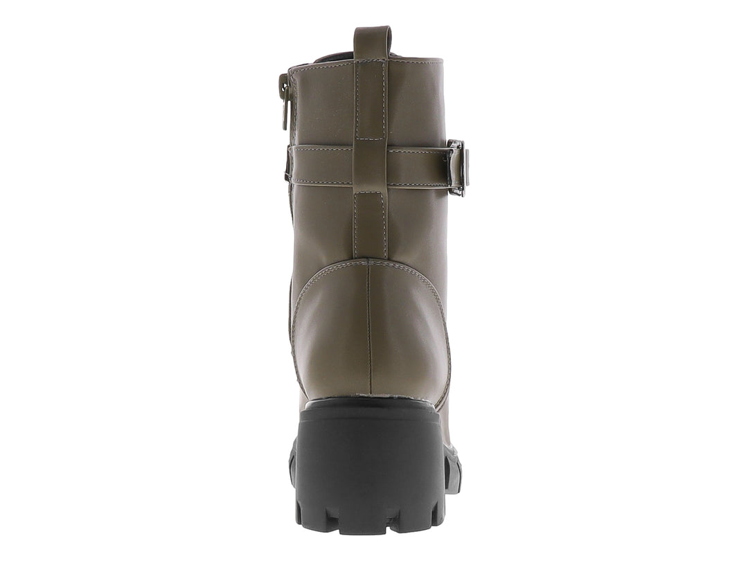 Botines Forever 21 Combat Verde para Mujer