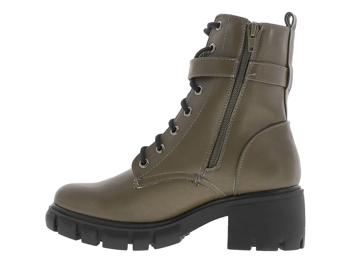 Botines Forever 21 Combat Verde para Mujer