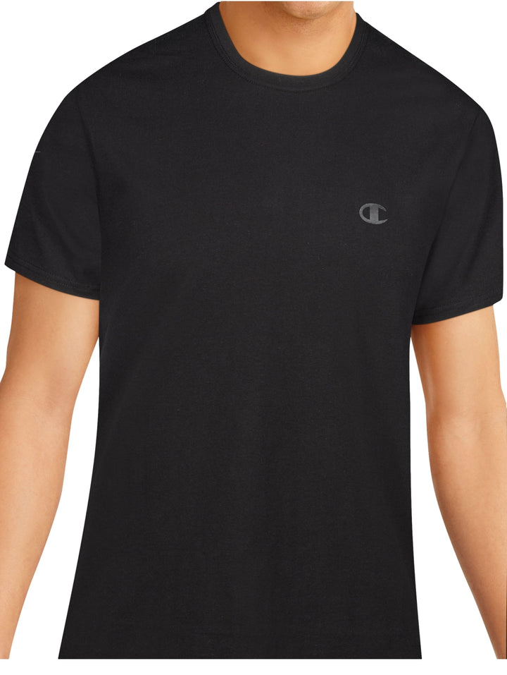 Playera Champion Vented Crew Negro y Gris para Hombre