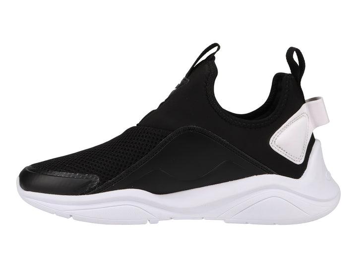 Tenis deportivos Champion Legend Neo Lo color negro con suela blanca, estilo slip-on sin agujetas.
