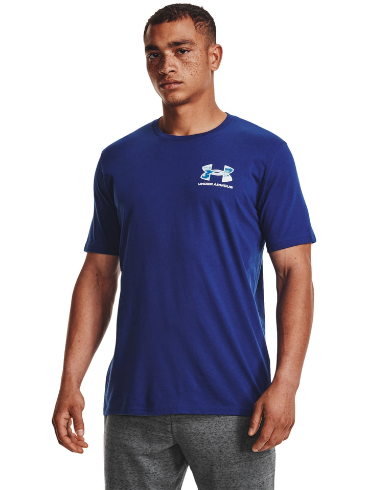 Playera Under Armour ABC Camo Fill Azul para Hombre