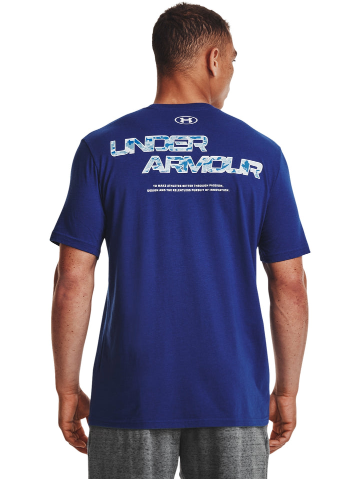 Playera Under Armour ABC Camo Fill Azul para Hombre