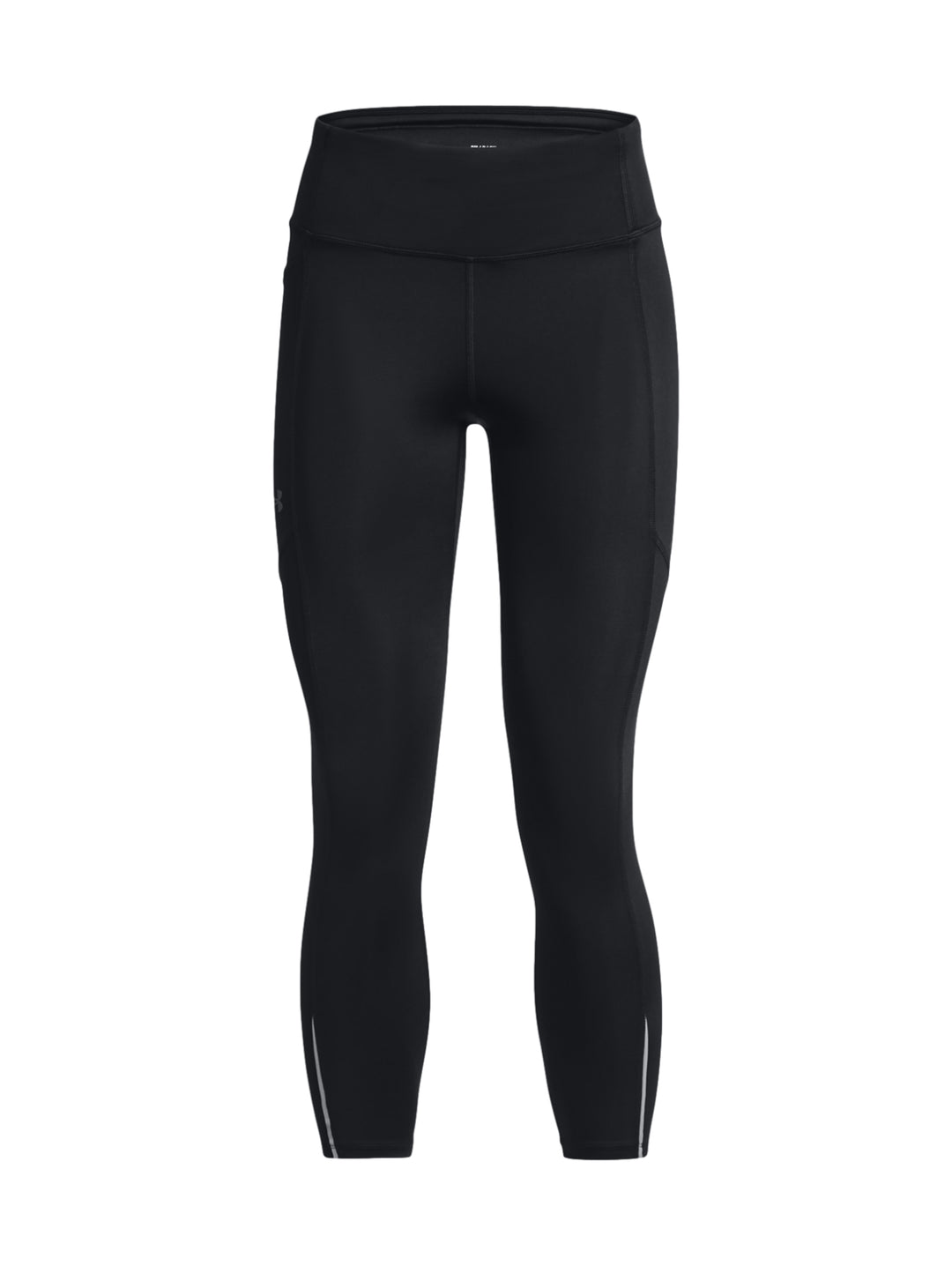 Leggings deportivos negros Under Armour ajustados al tobillo.