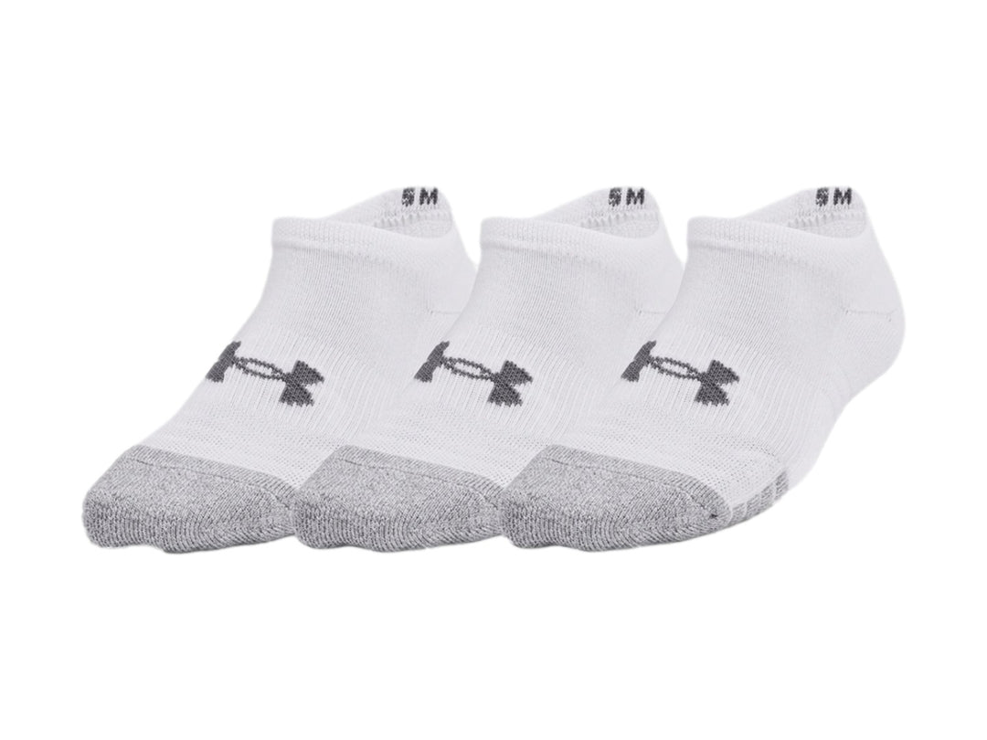 Calcetines Under Armour HeatGear Blancos para Hombre (Pack 3)