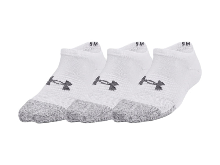 Calcetines Under Armour HeatGear Blancos para Hombre (Pack 3)