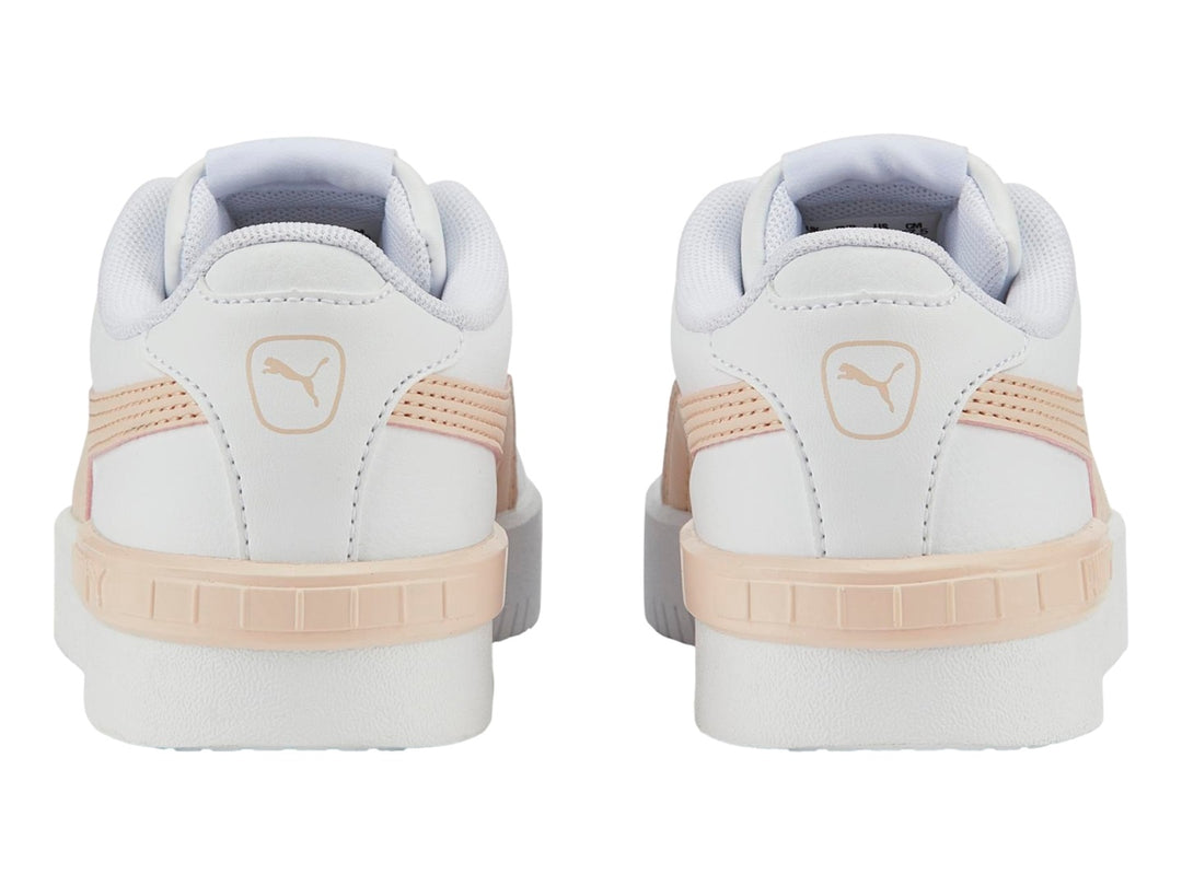 Tenis PUMA Jada PS color blanco con detalles en rosa claro, estilo deportivo y casual.