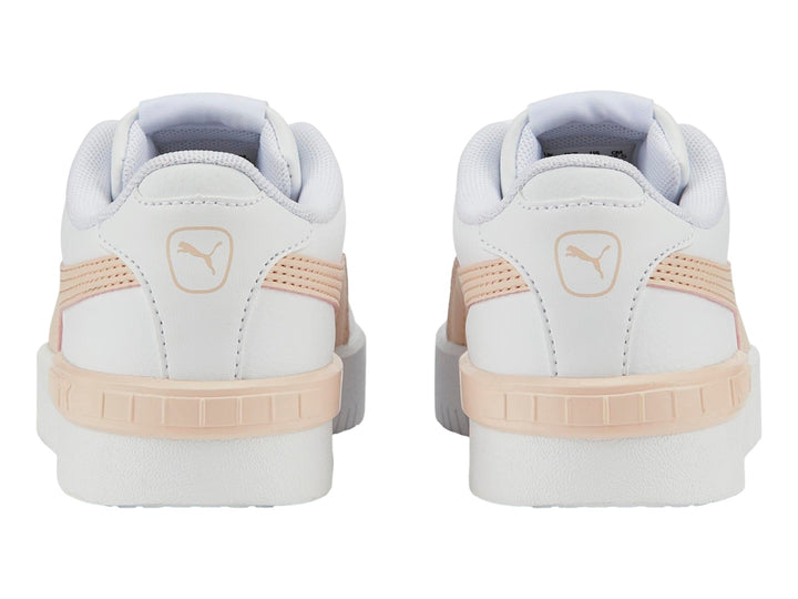 Tenis PUMA Jada PS color blanco con detalles en rosa claro, estilo deportivo y casual.