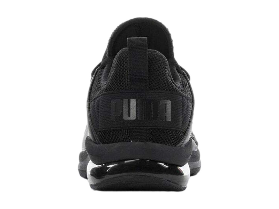 Zapato deportivo PUMA Electron 2.0 Wide en color negro, vista lateral sobre fondo blanco.