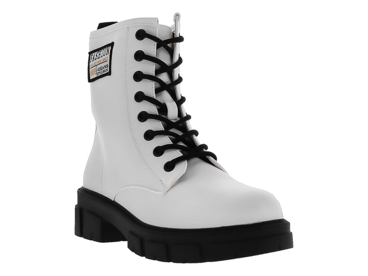 Botines Combat Roze Blanco para Mujer