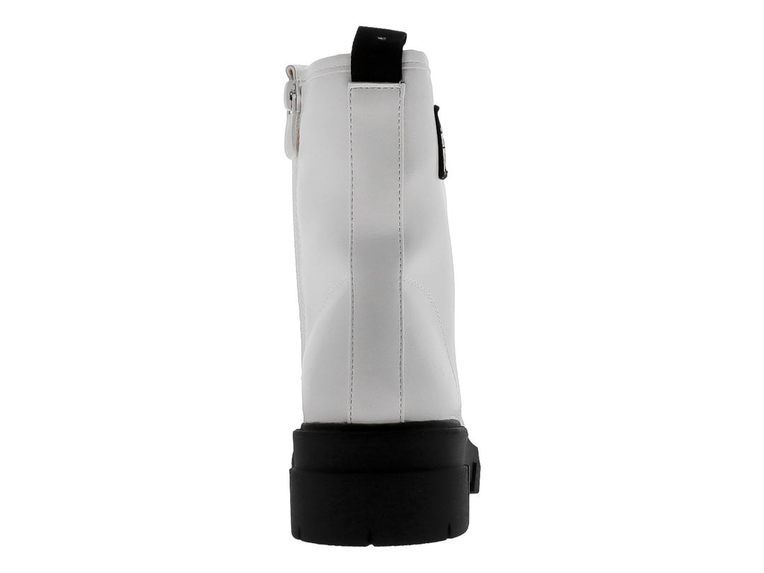 Botines Combat Roze Blanco para Mujer