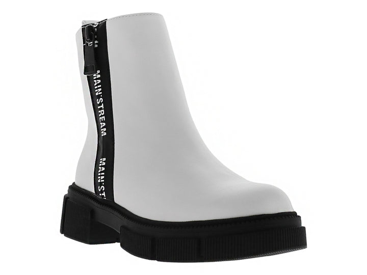 Botines Combat Roze Blanco para Mujer