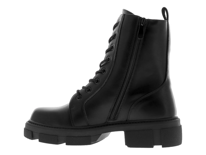 Botines Combat Roze Negro para Mujer