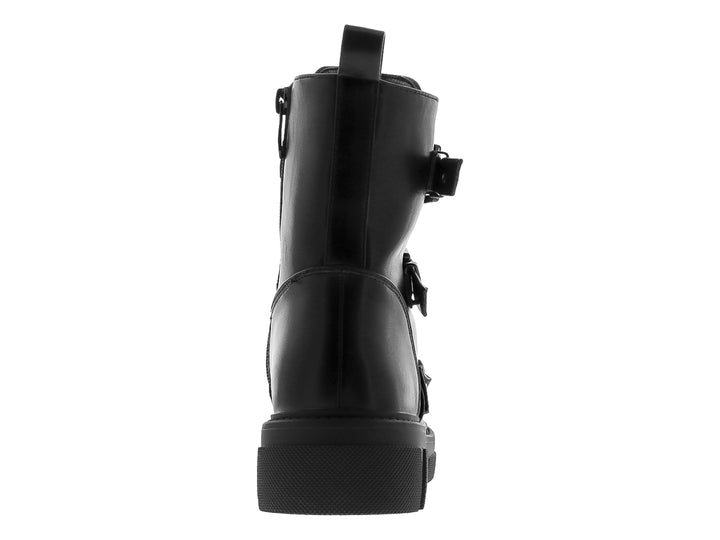 Botines Combat Roze Negros para Mujer