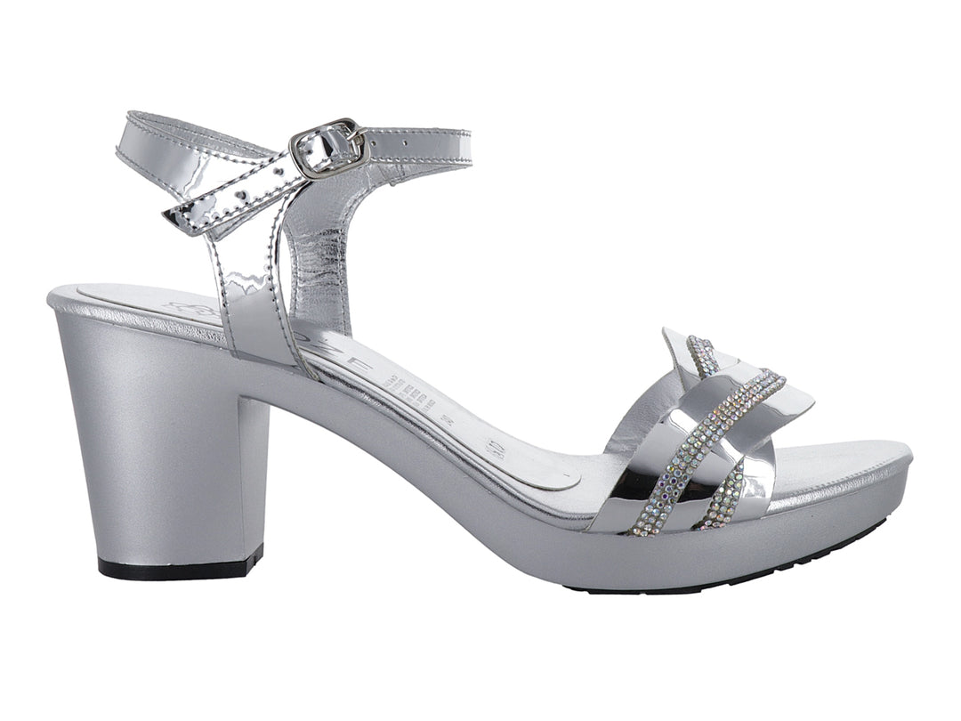 Sandalias de Tacón Roze Plata para Mujer