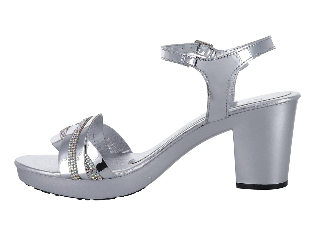 Sandalias de Tacón Roze Plata para Mujer