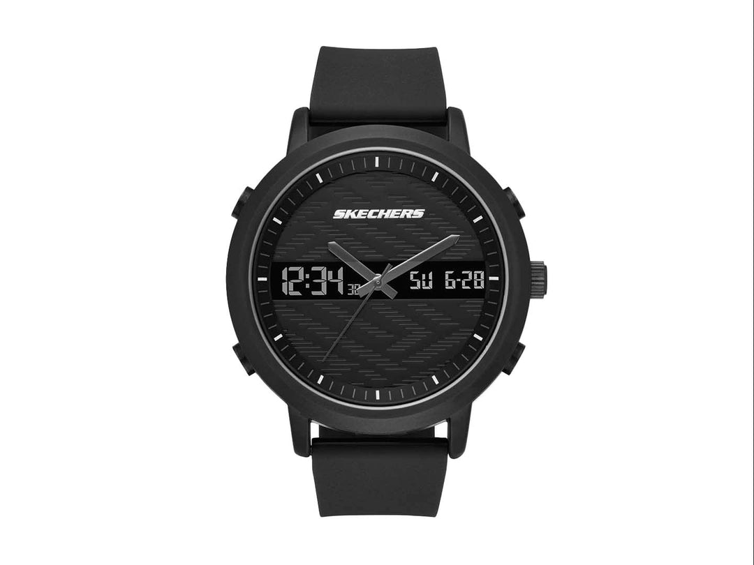 Reloj SKECHERS SR5071 para Hombre en color negro con sistema analógico y digital y correa sintética.