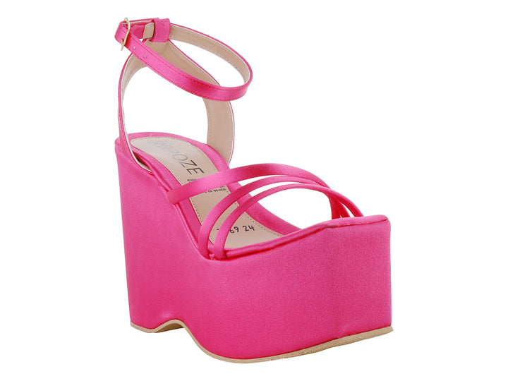 Sandalias de Plataforma Roze Color Pitaya para Mujer