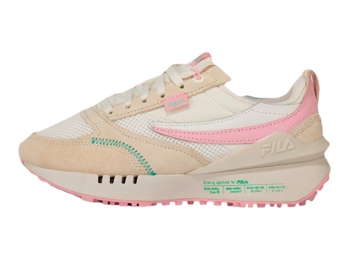 Tenis FILA Renno N-Generation Blanco y Rosa para Mujer