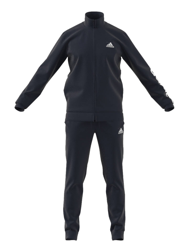 Conjunto deportivo Adidas color azul marino oscuro compuesto por chaqueta y pantalón.