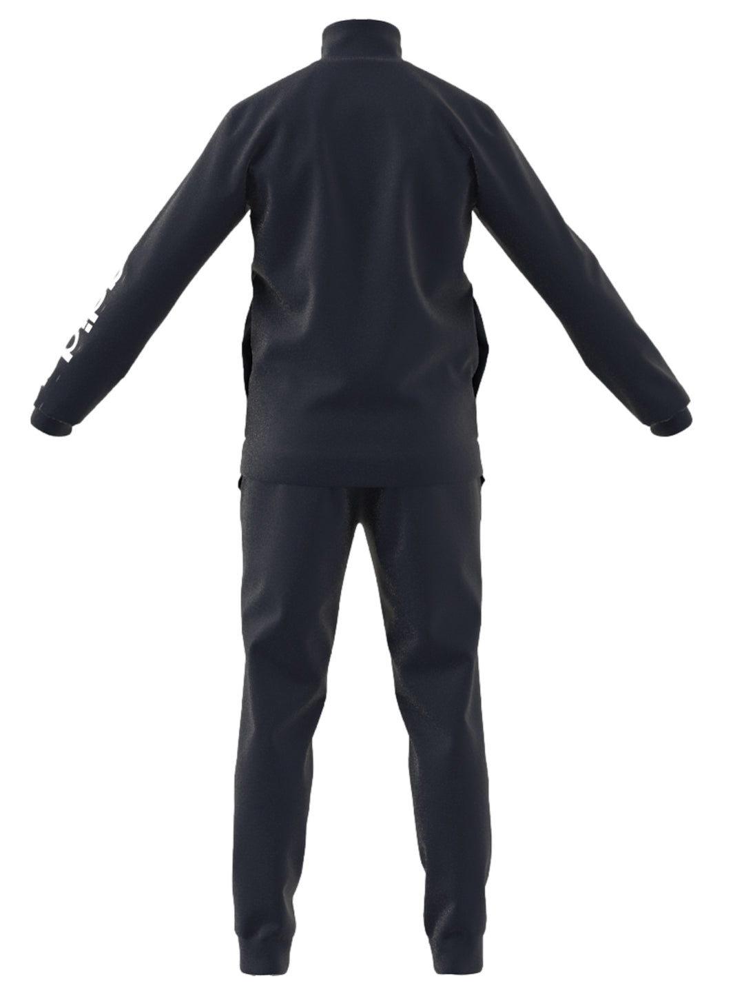 Conjunto deportivo Adidas color azul marino oscuro compuesto por chaqueta y pantalón.