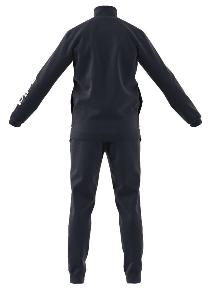 Conjunto deportivo Adidas color azul marino oscuro compuesto por chaqueta y pantalón.