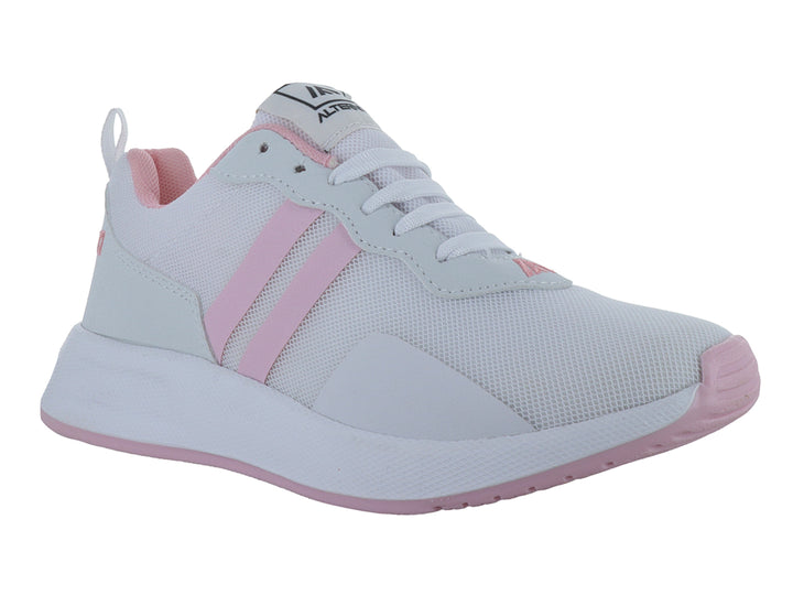 Tenis Alterno para Mujer Blanco con Rosa