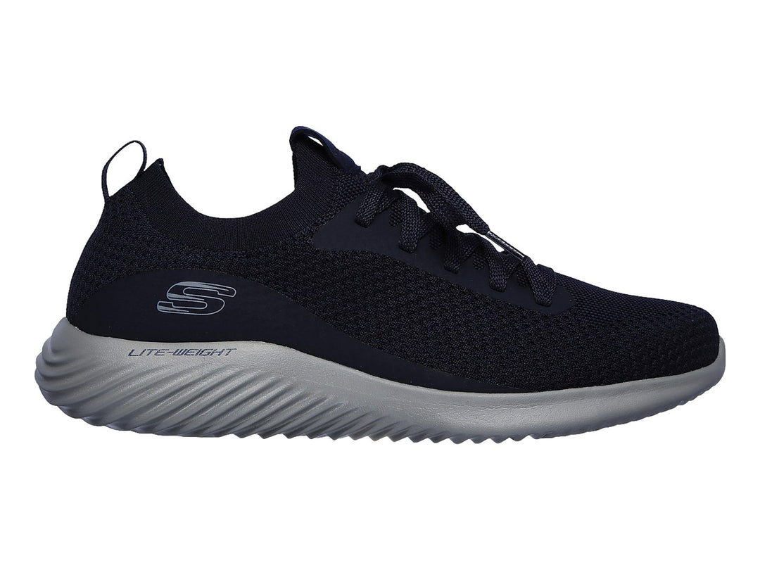 Tenis Skechers Bounder Azul Marino y Gris para Hombre