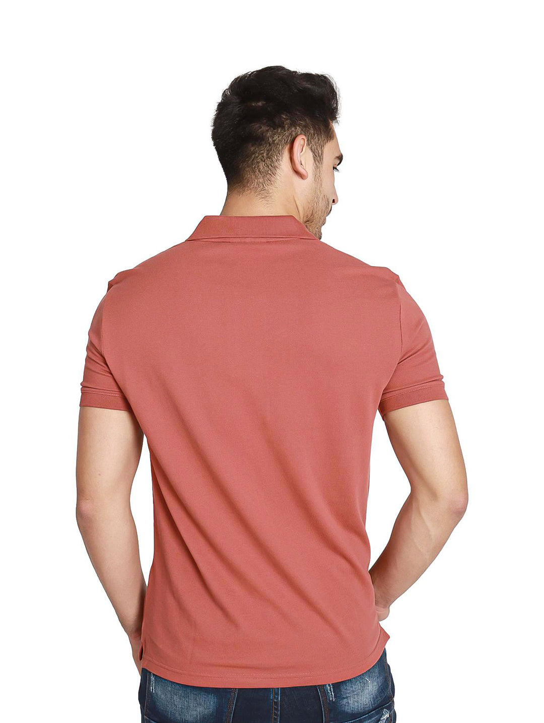 Playera Polo Calvin Klein Terracota para Hombre