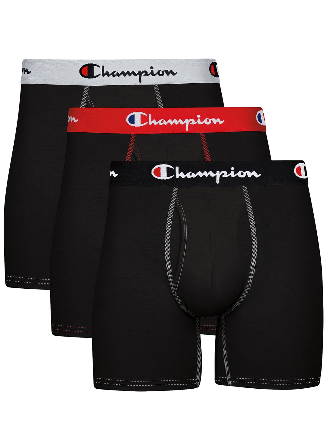 Bóxer Brief Champion Negro para Hombre