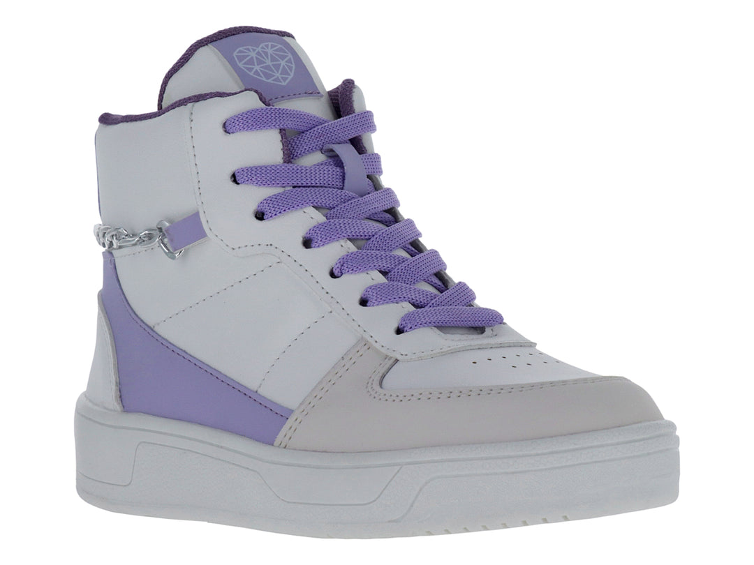 Tenis Botín Tropicana para Niña Color Blanco y Morado
