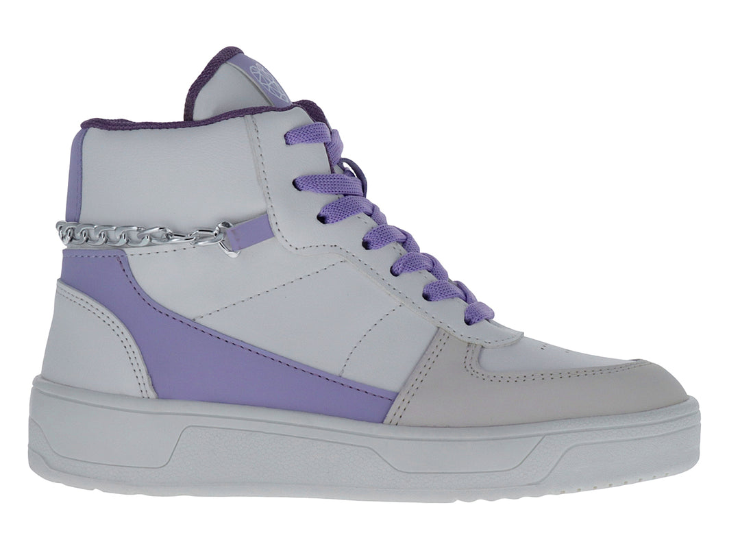 Tenis Botín Tropicana para Niña Color Blanco y Morado