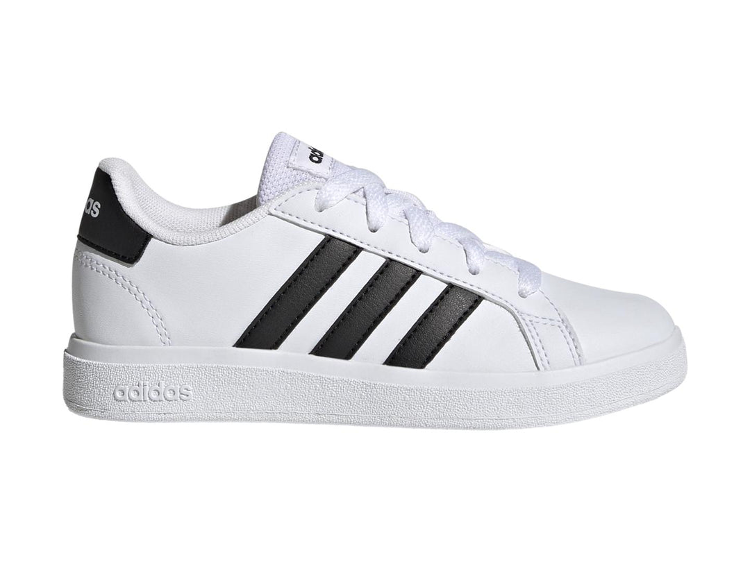 Tenis Adidas Grand Court 2.0 Blanco y Negro para Nino