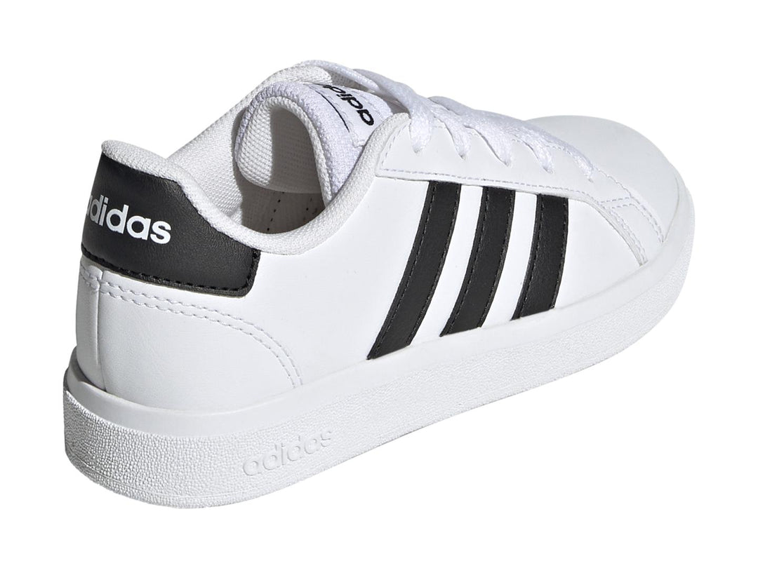 Tenis Adidas Grand Court 2.0 Blanco y Negro para Nino