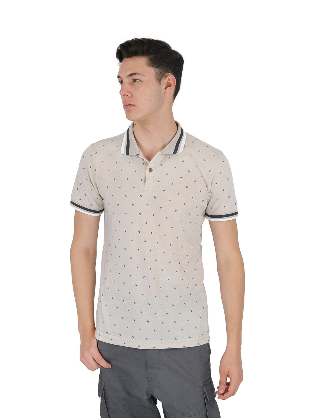 Playera Polo G.American Beige para Hombre
