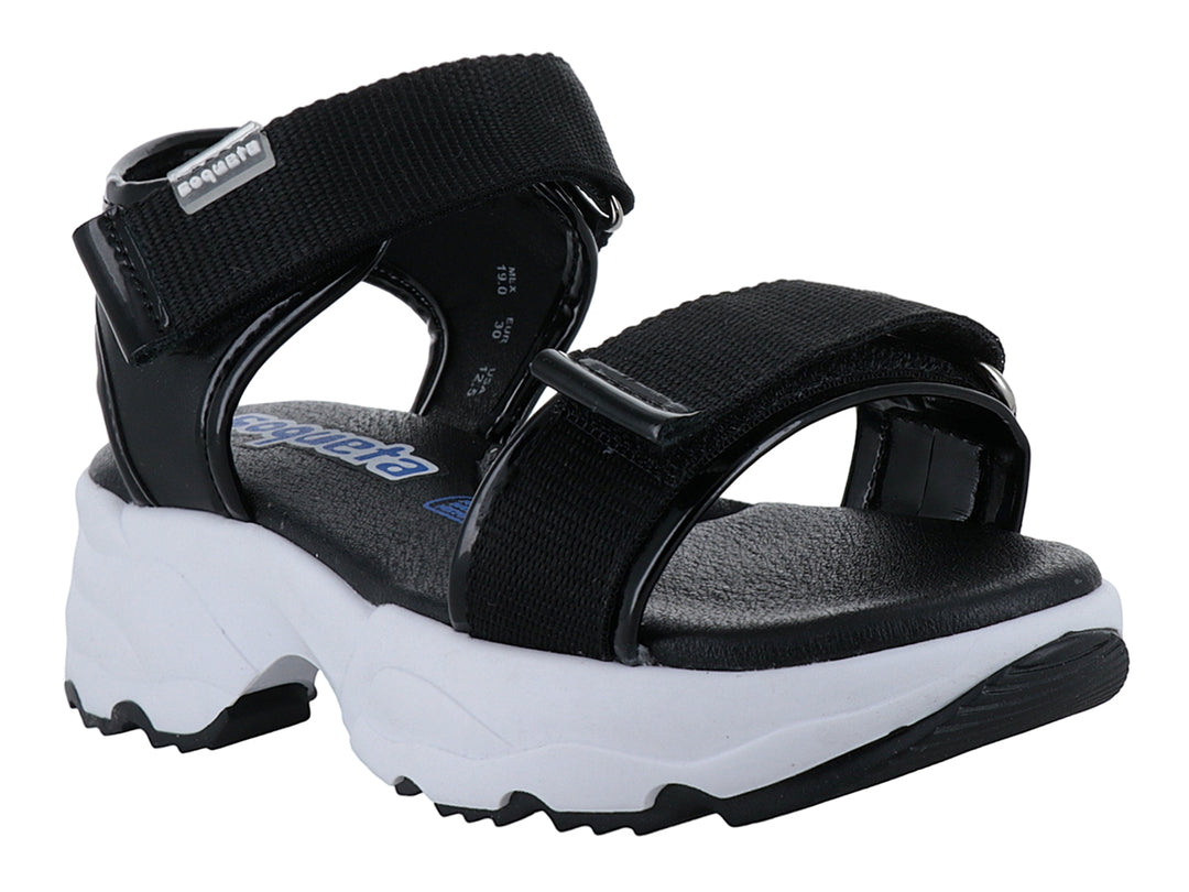 Sandalias Coqueta Negro para Niña