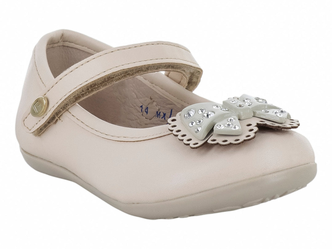 Zapatos Planos Coqueta Beige para Niña