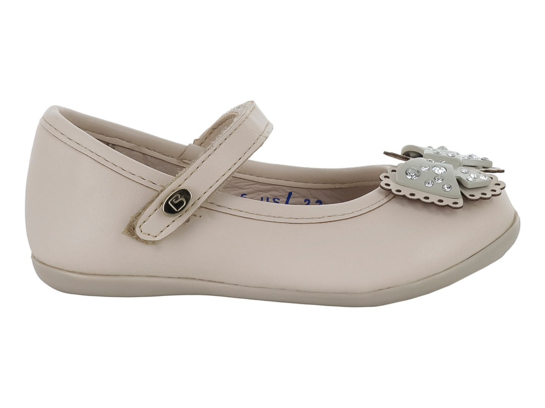 Zapatos Planos Coqueta Beige para Niña