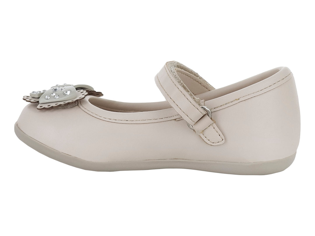 Zapatos Planos Coqueta Beige para Niña